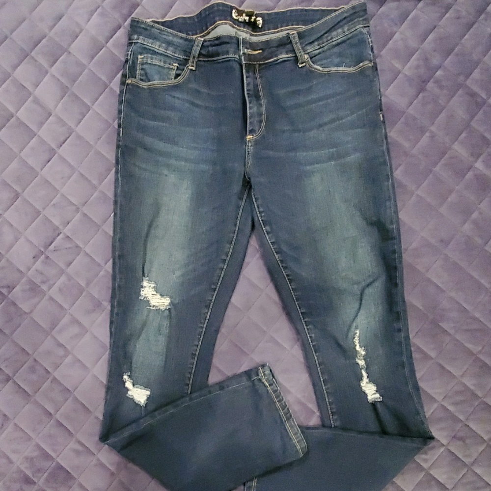 Distressed Stretch Skinny Jean